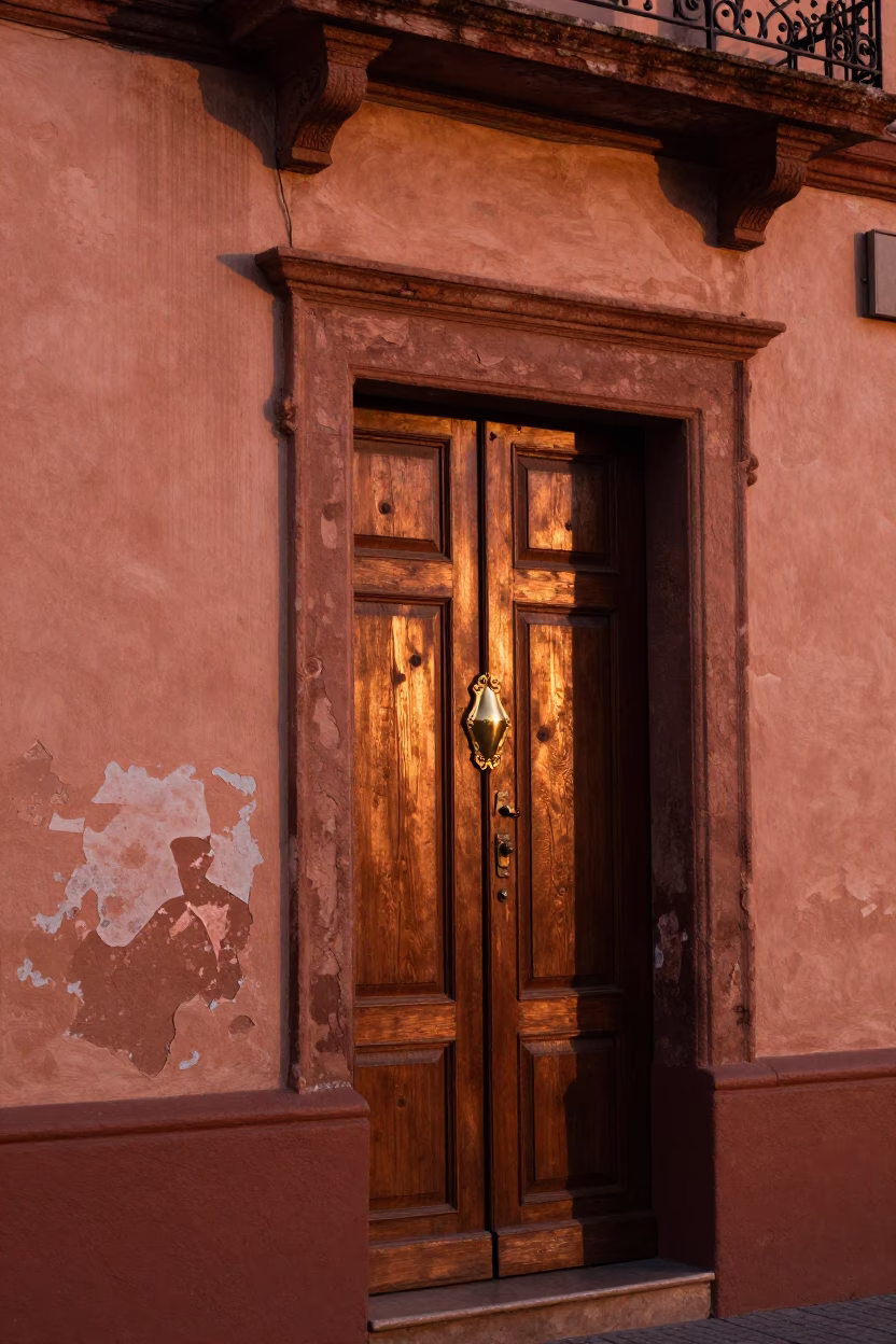 Dusk Light in Buenos Aires at Copper-toned Light Before Dusk in in Buenos Aires, Argentina