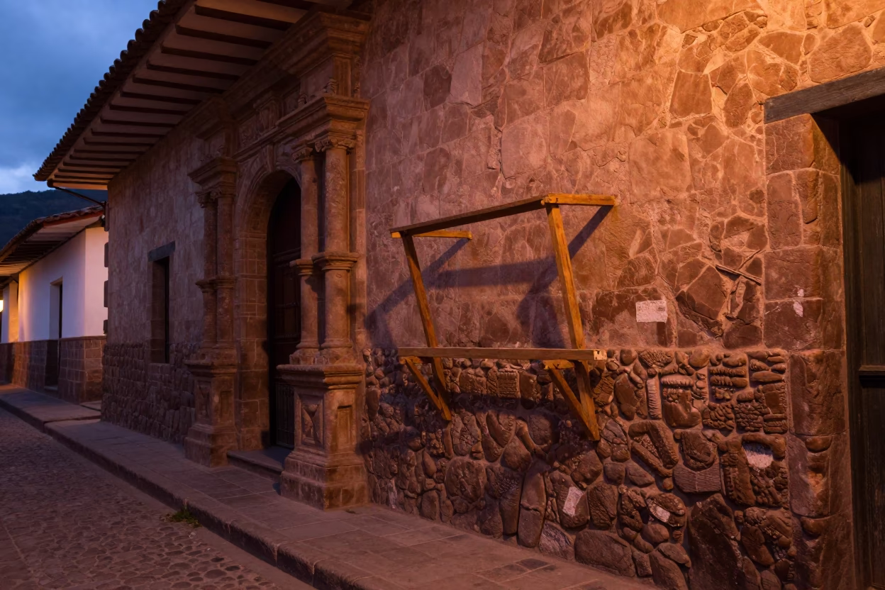 Dusk Light in Cusco at Copper-toned Light Before Dusk in in Cusco, Peru