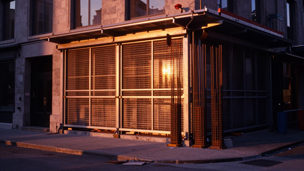 Dusk Light in Montreal at Copper-toned Light Before Dusk in in Montreal, Quebec, Canada