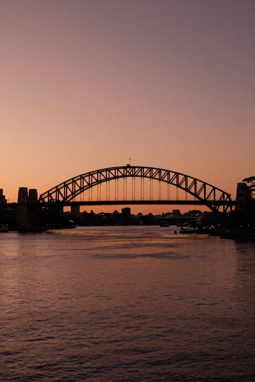 Dusk Light in Perth at Copper-toned Light Before Dusk in in Perth, Western Australia, Australia