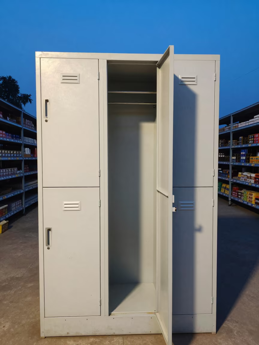 Dusk Retail Cubby Wall Symmetry in at a checkout lane under flat store light near Lucknow