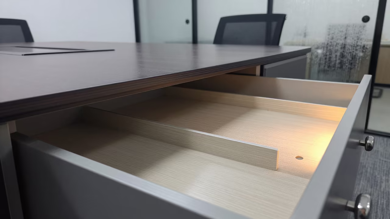 Dusty Office Drawer in Nanning Conference Room in inside a conference room in Nanning