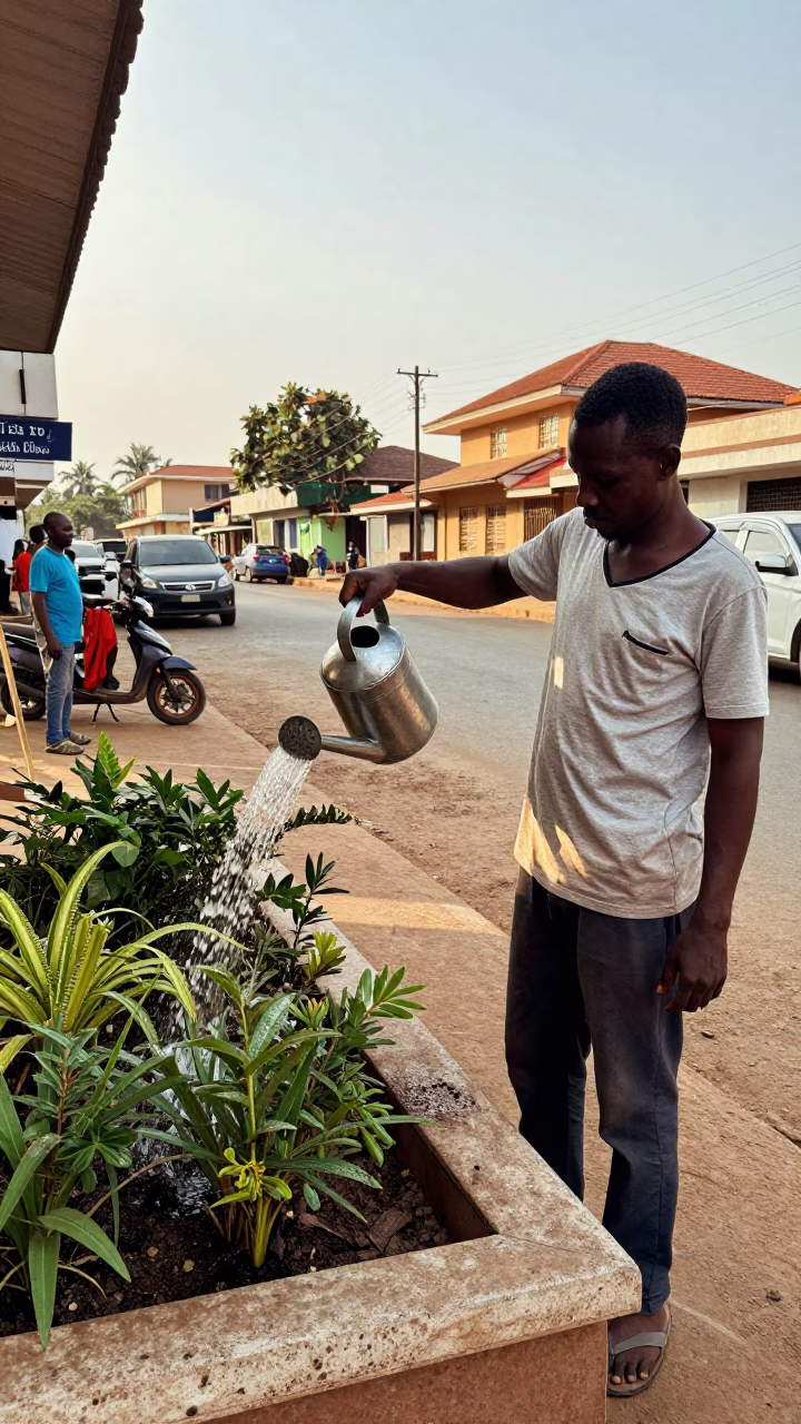 Early Afternoon at The Early Afternoon Light in Accra in in Accra, Ghana