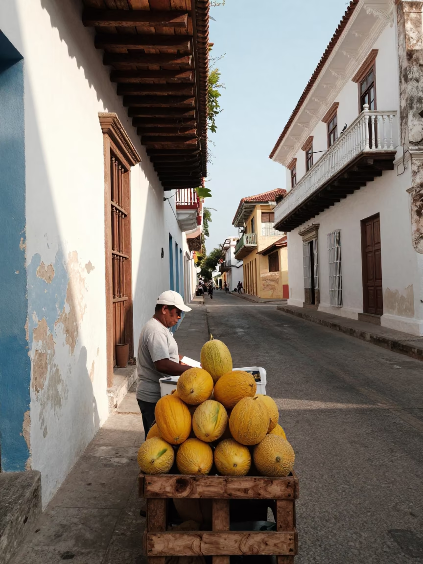 Early Afternoon at The Early Afternoon Light in Cartagena in in Cartagena, Colombia