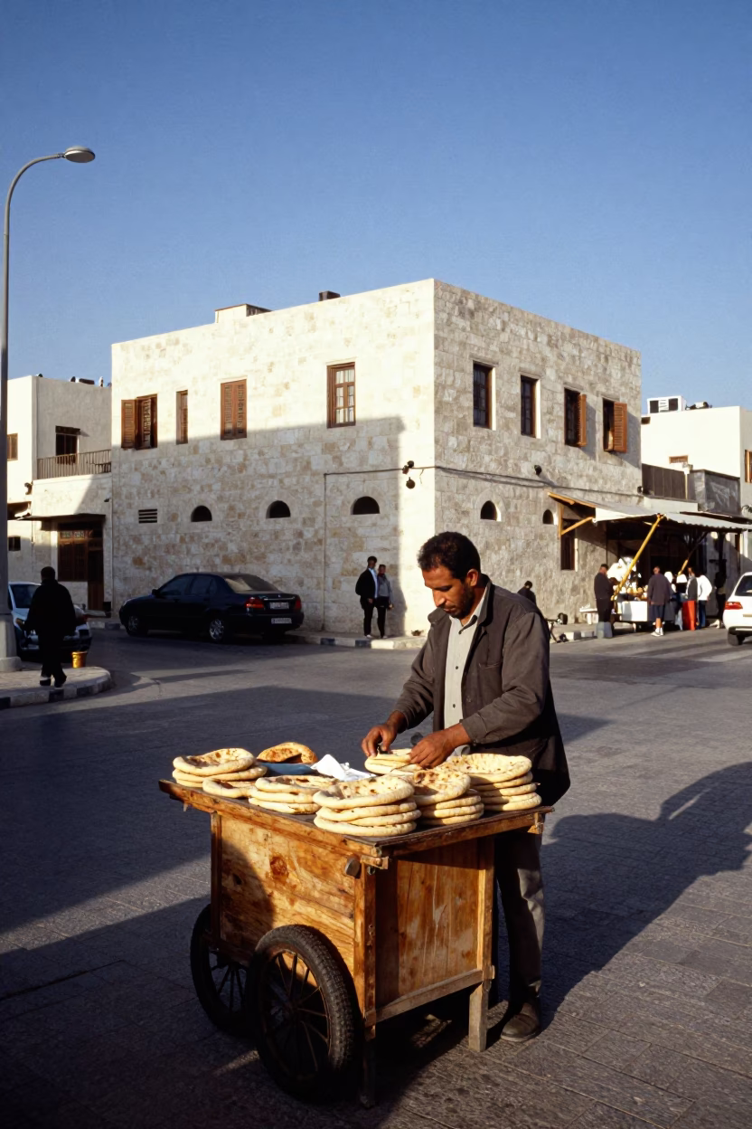Early Afternoon in Amman at The Early Afternoon Light in in Amman, Jordan