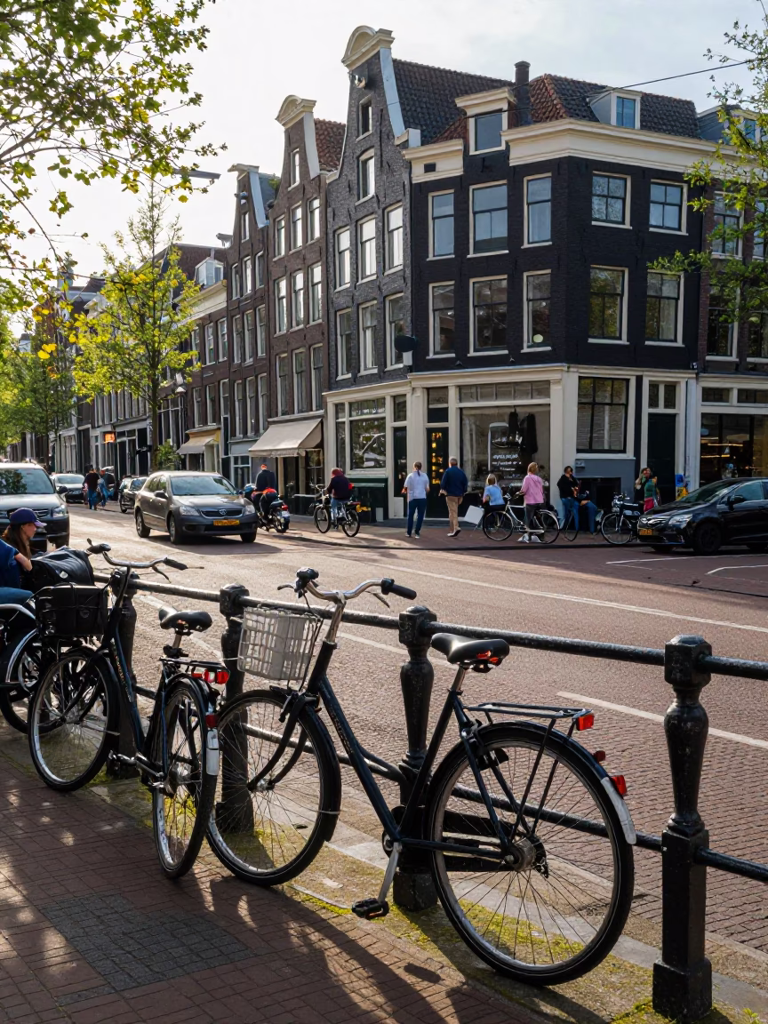Early Afternoon in Amsterdam at The Early Afternoon Light in in Amsterdam, Netherlands