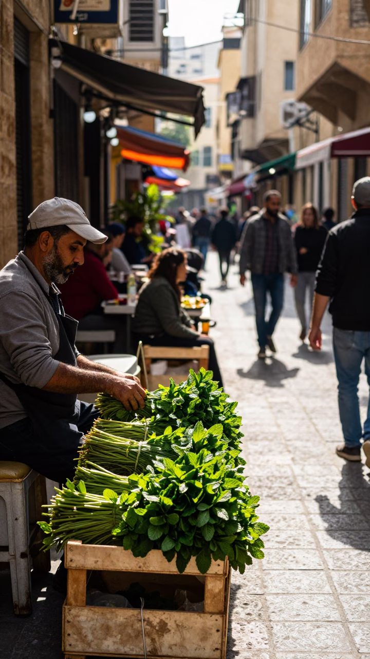 Early Afternoon in Beirut at The Early Afternoon Light in in Beirut, Lebanon