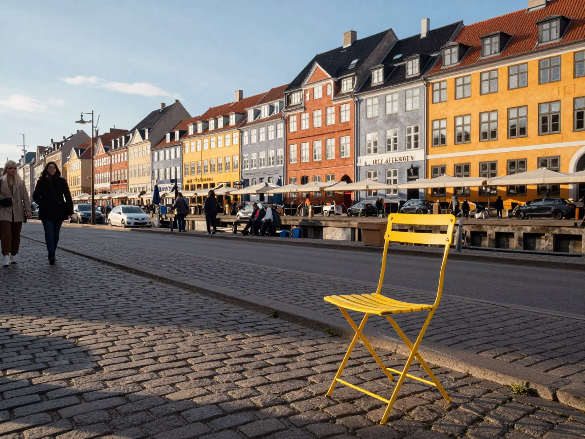 Early Afternoon in Copenhagen at The Early Afternoon Light in in Copenhagen, Denmark