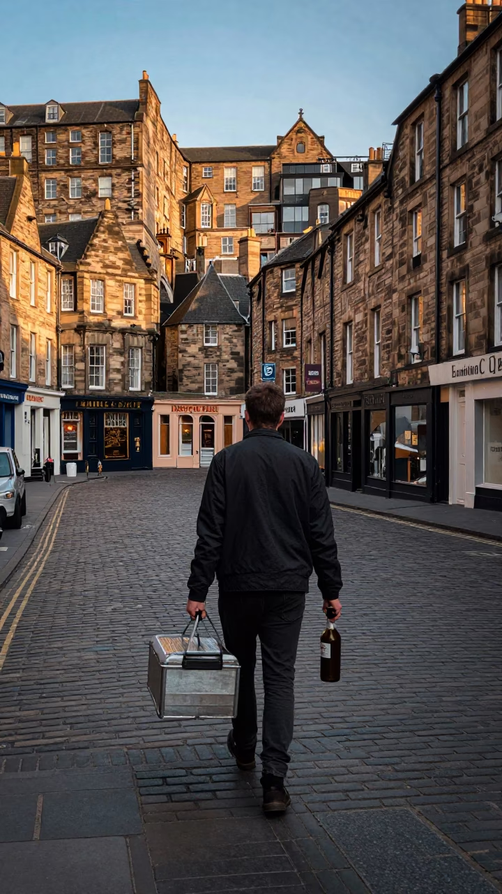Early Afternoon in Edinburgh at The Early Afternoon Light in in Edinburgh, United Kingdom