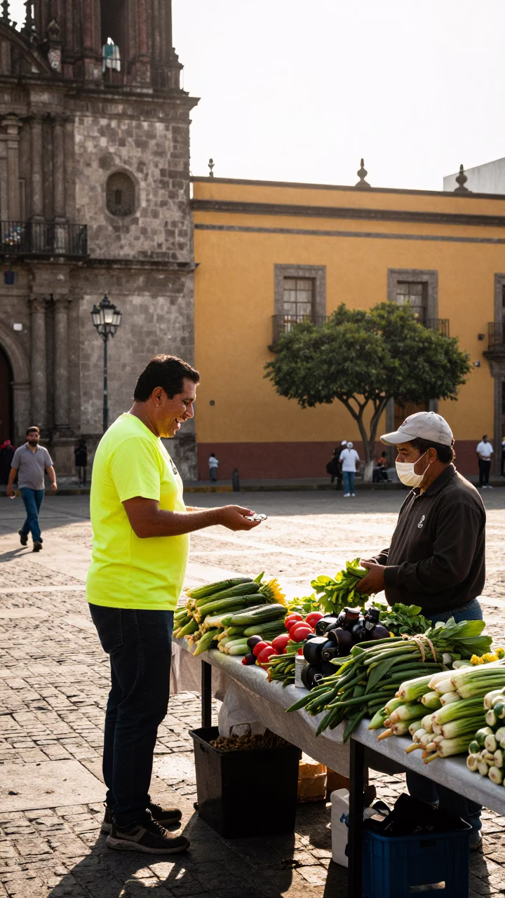 Early Afternoon in Mexico City at The Early Afternoon Light in in Mexico City, Mexico
