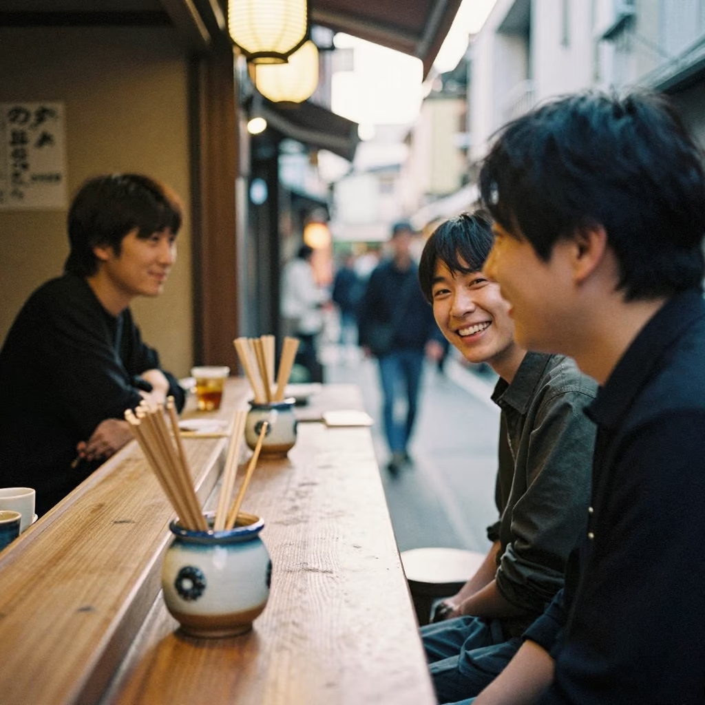 Early Afternoon in Osaka at The Early Afternoon Light in in Osaka, Japan