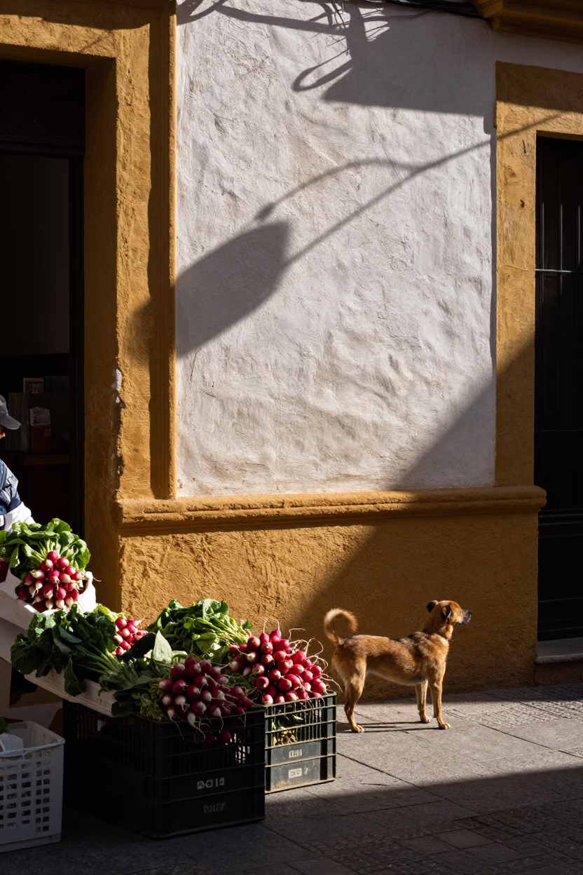 Early Afternoon in Seville at The Early Afternoon Light in in Seville, Spain