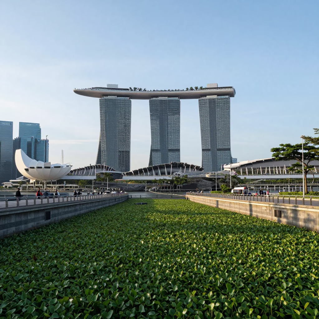 Early Afternoon in Singapore at The Early Afternoon Light in in Singapore, Singapore