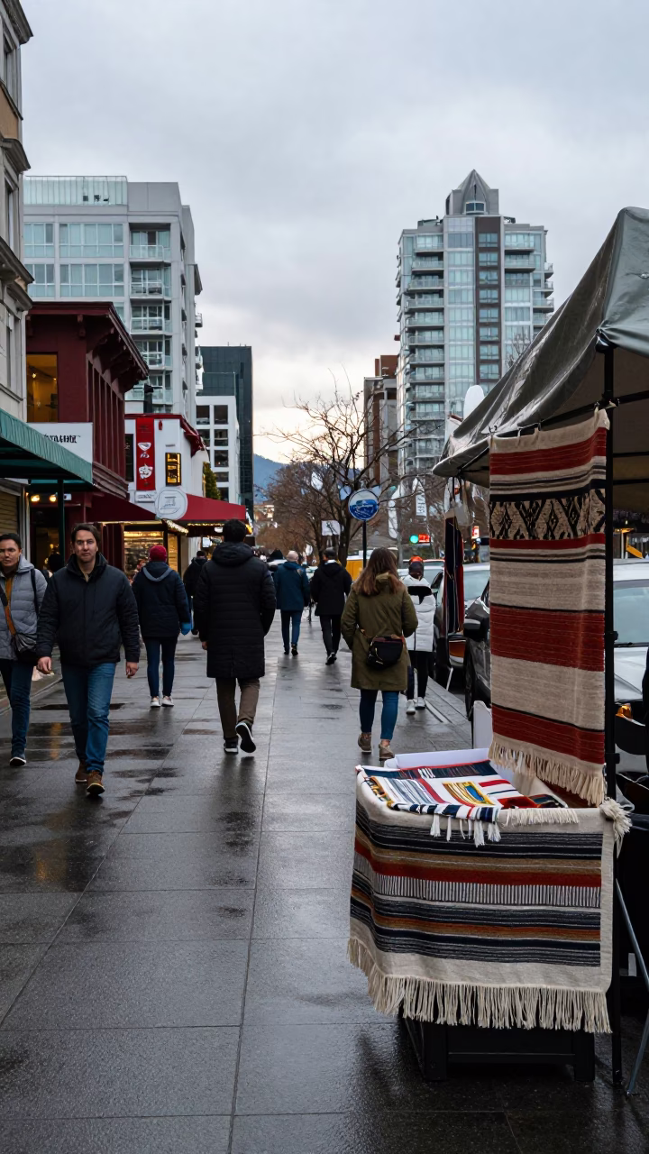 Early Afternoon in Vancouver at The Early Afternoon Light in in Vancouver, British Columbia, Canada
