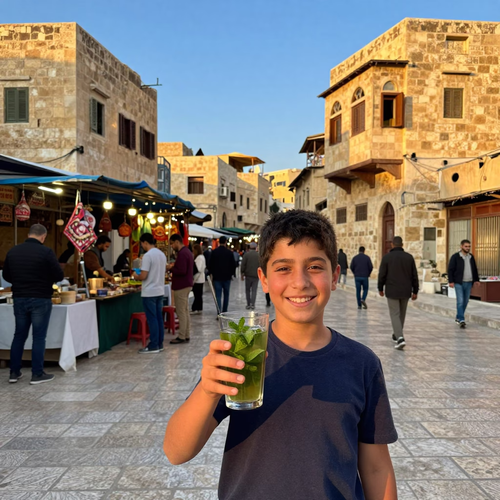 Early Evening in Amman at The Early Evening Light in in Amman, Jordan
