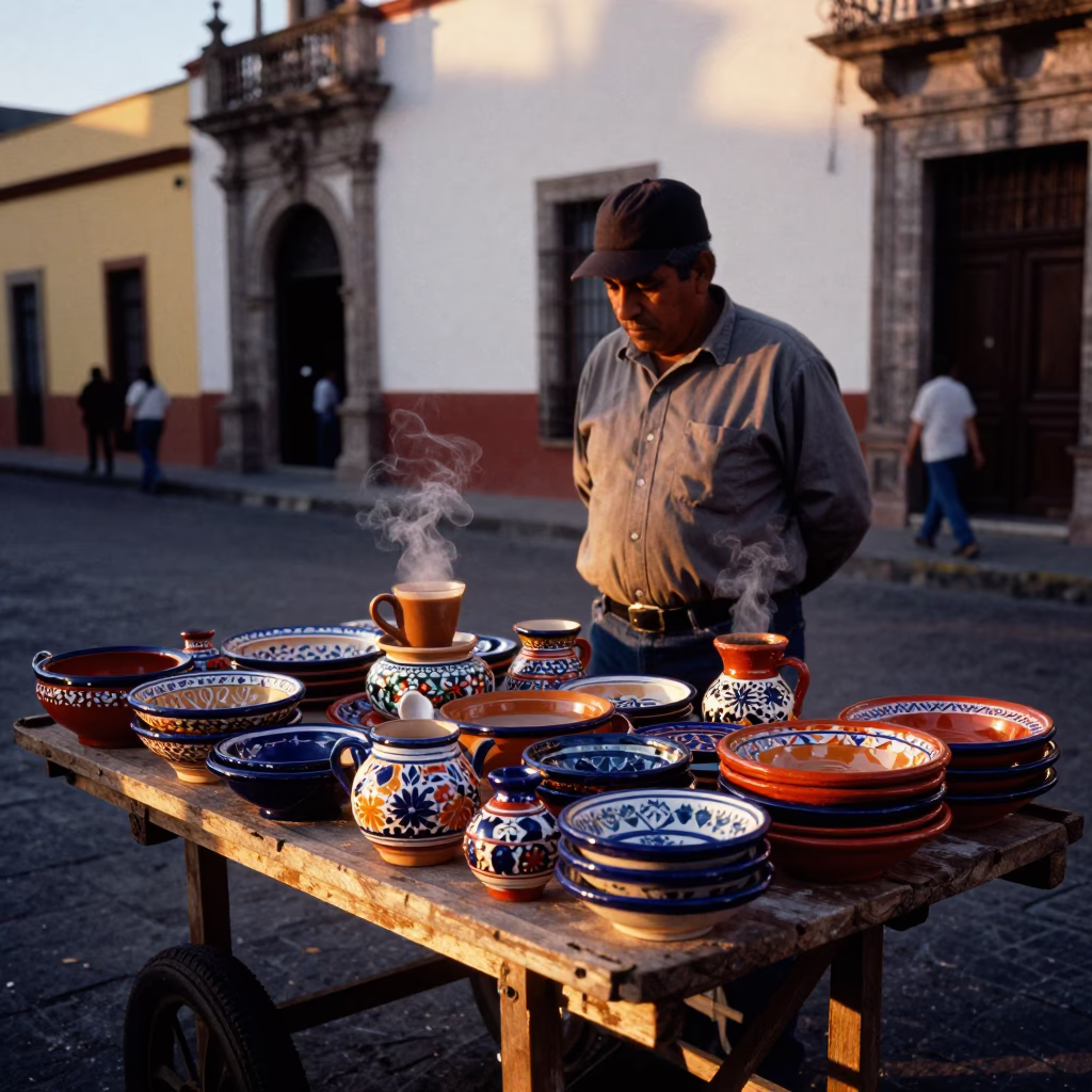 Early Evening in Guadalajara at The Early Evening Light in in Guadalajara, Mexico