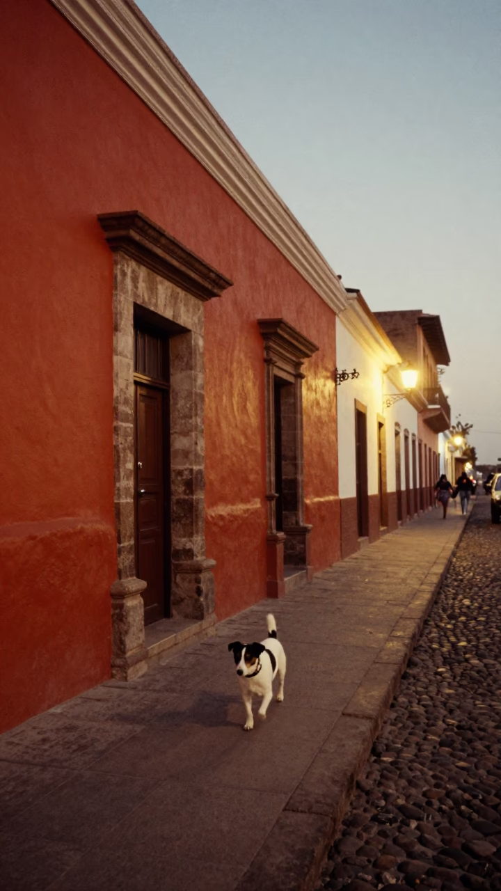 Early Evening in Lima at The Early Evening Light in in Lima, Peru