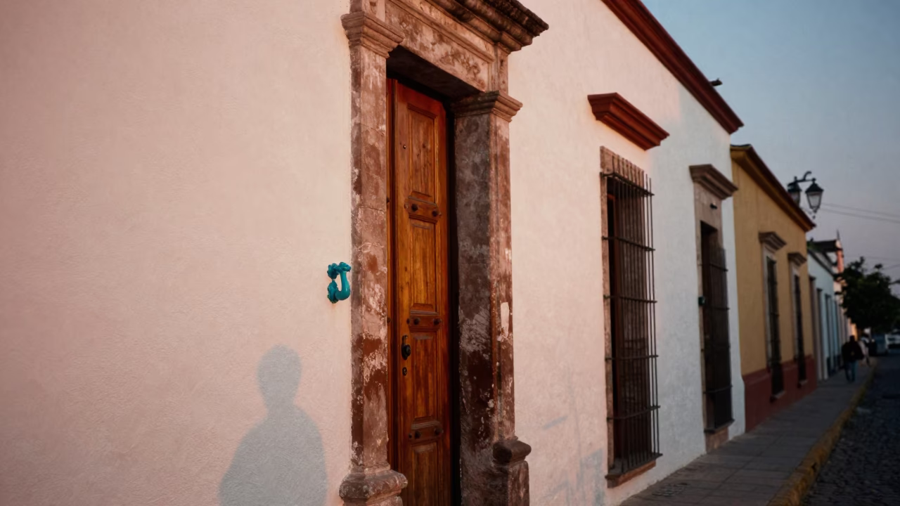 Early Evening in Merida at The Early Evening Light in in Merida, Mexico