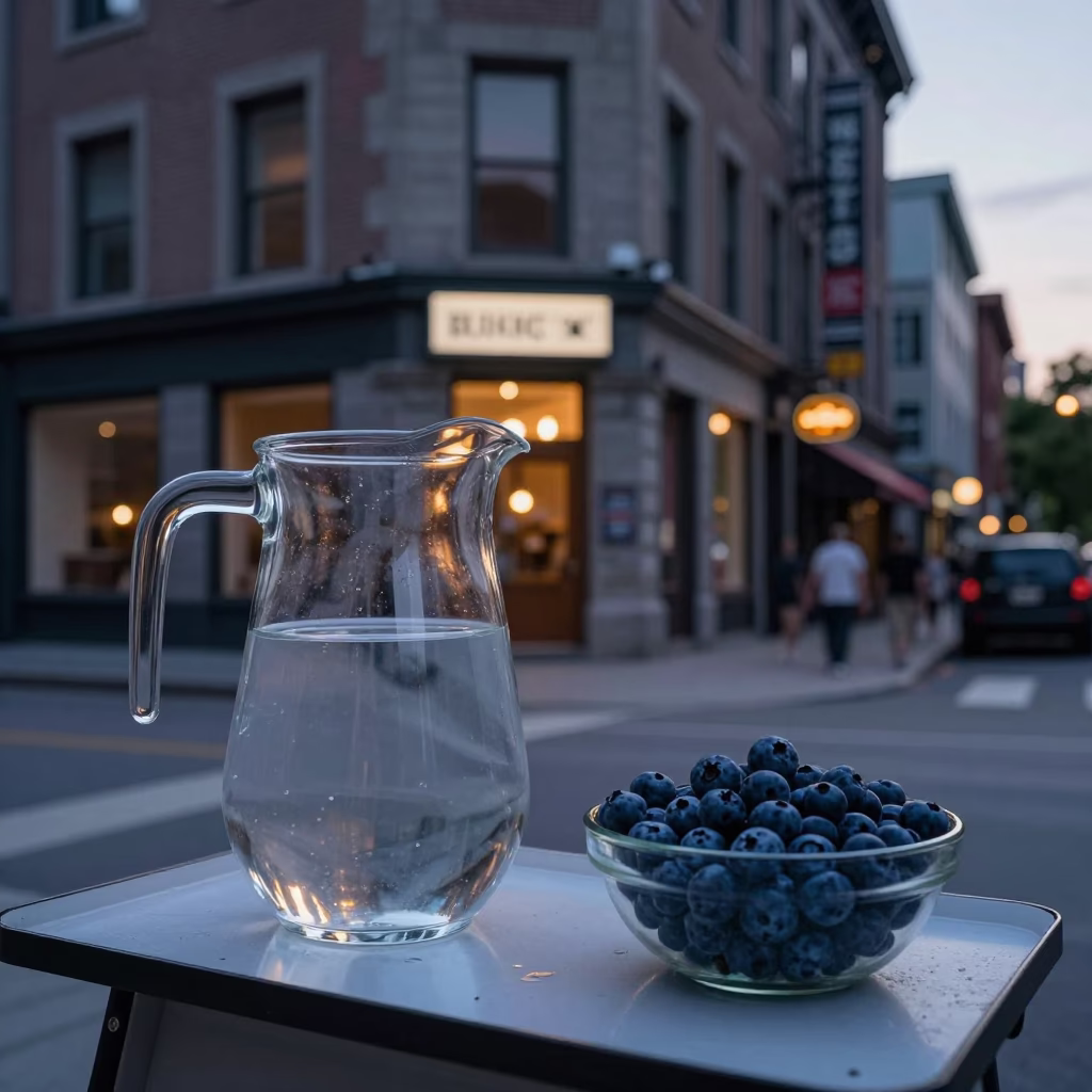 Early Evening in Montreal at The Early Evening Light in in Montreal, Quebec, Canada