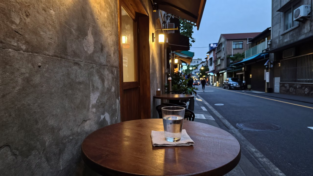 Early Evening in Taipei at The Early Evening Light in in Taipei, Taiwan