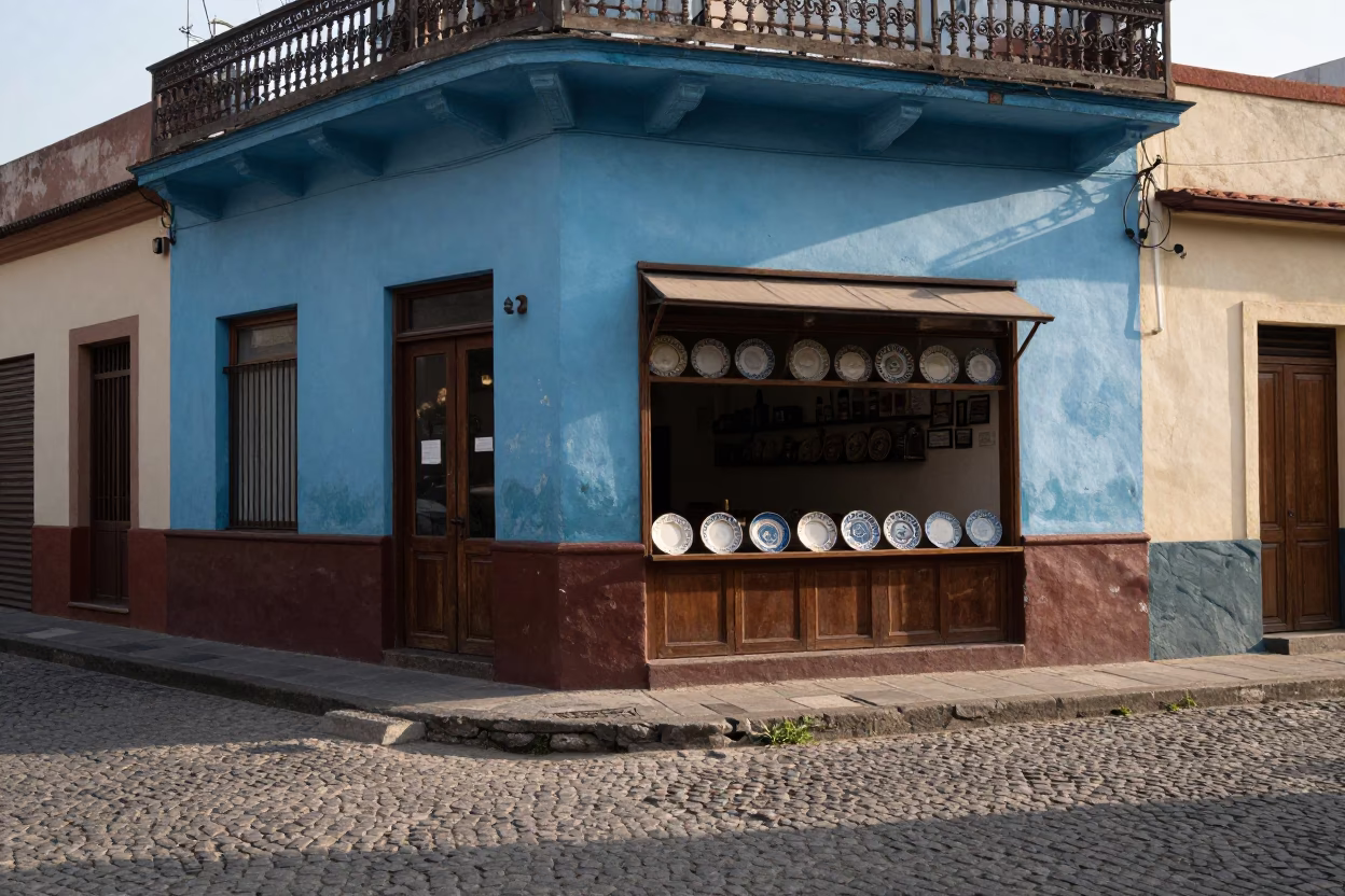 Early Morning Buenos Aires Street Scene with Vintage 1970s Charm in in Buenos Aires, Argentina
