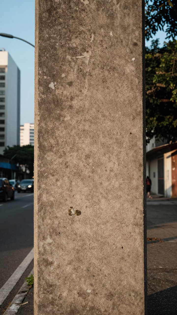 Early Morning Concrete Texture and Urban Decay in São Paulo Brazil Street Photography in in São Paulo, Brazil