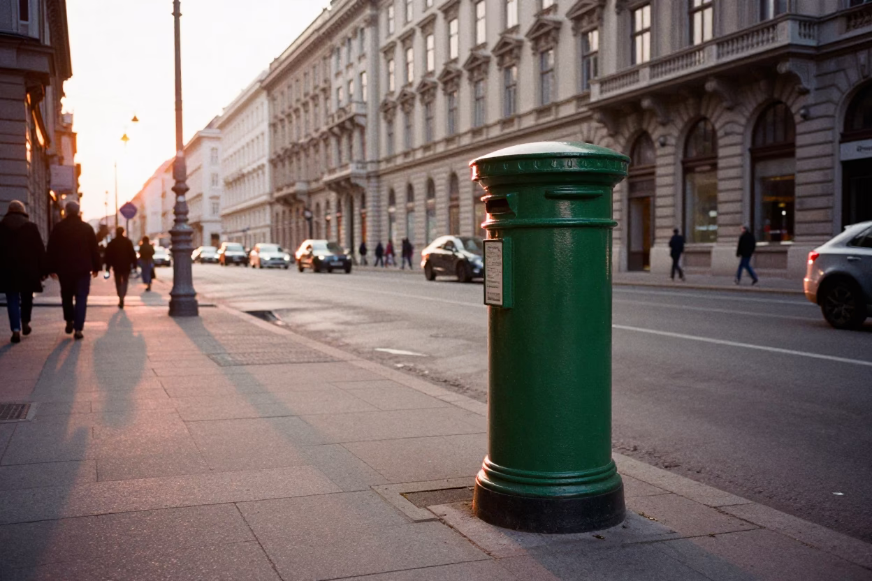 Early Morning in Vienna at The Early Morning Light in in Vienna, Austria