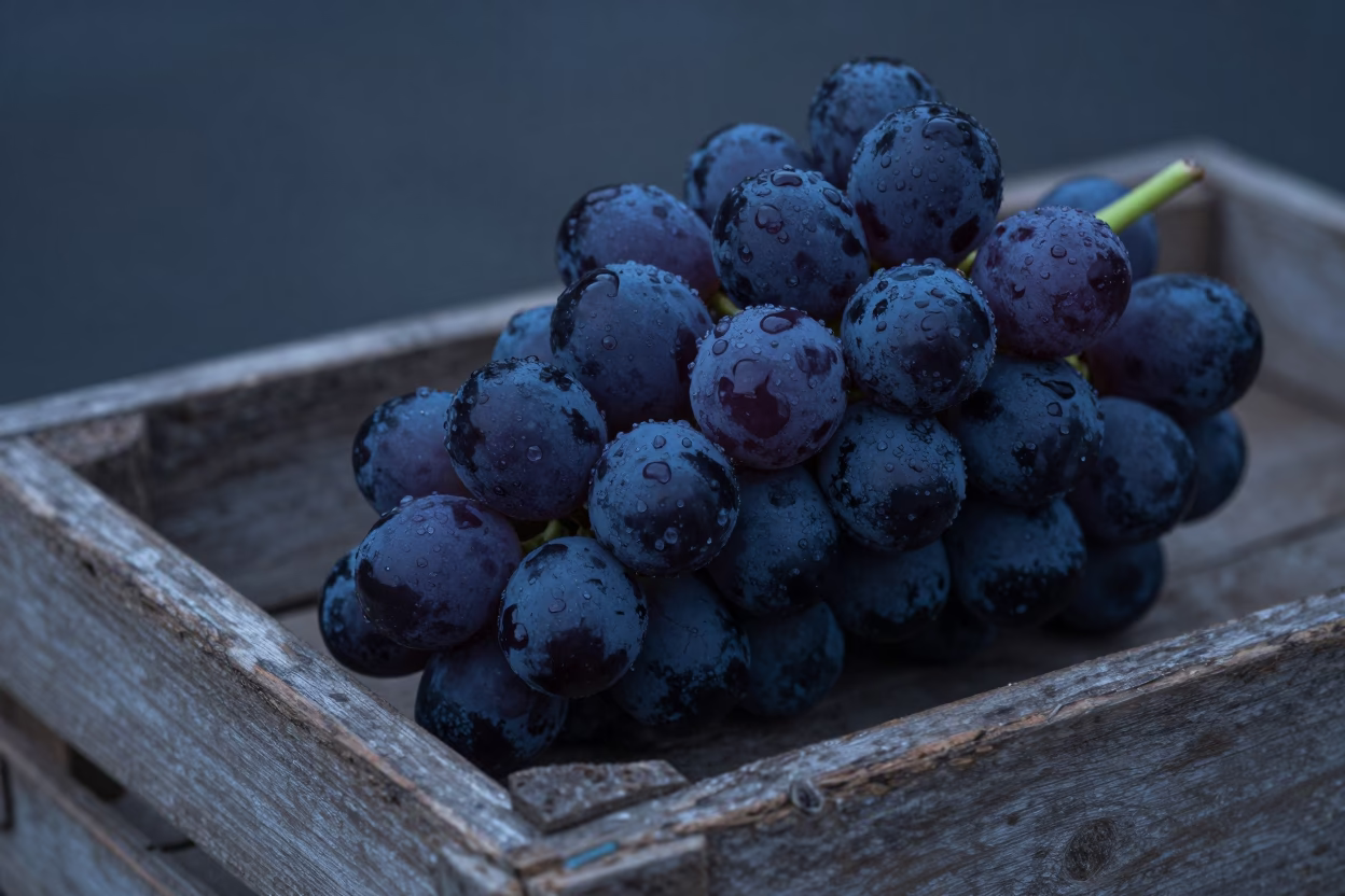 Early Morning Light on Grapes in Brussels in in Brussels, Belgium