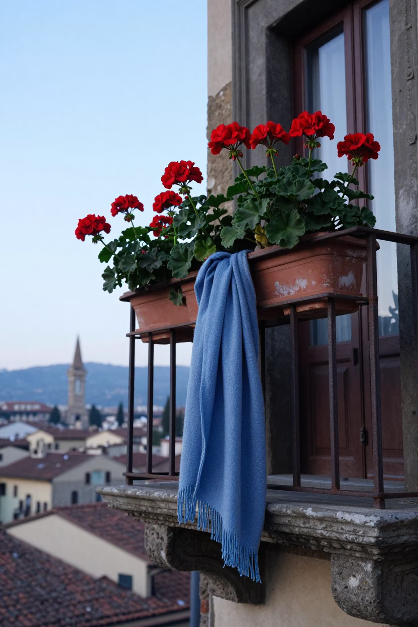 Early Morning Light on Scarf in in Florence, Italy