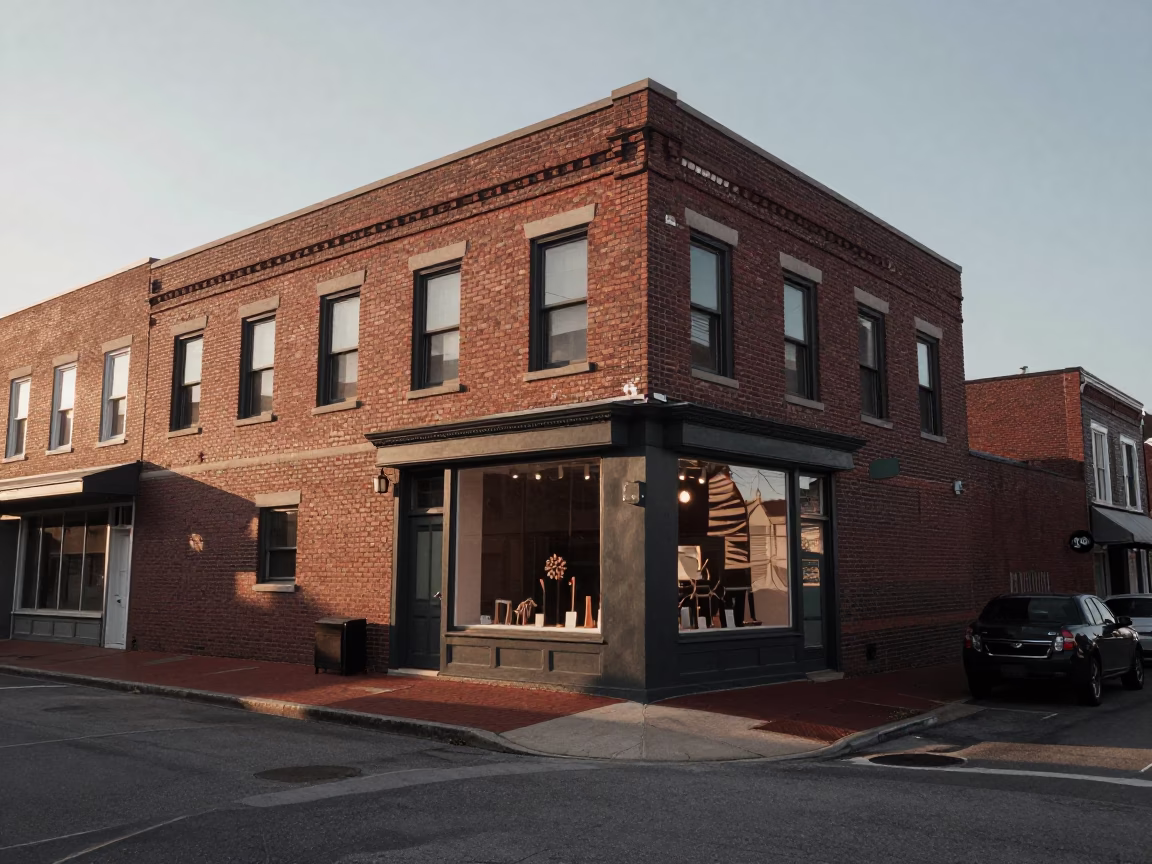 Early Morning Nashville Street Scene with Linen Fringe Detail and Local Atmosphere in in Nashville, Tennessee, United States
