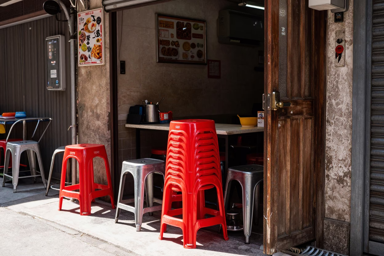 Eatery Exterior in Taipei in in Taipei, Taiwan