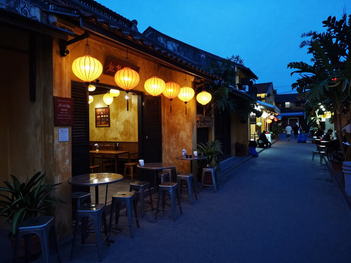 Eatery Interior in Hoi An in in Hoi An, Vietnam