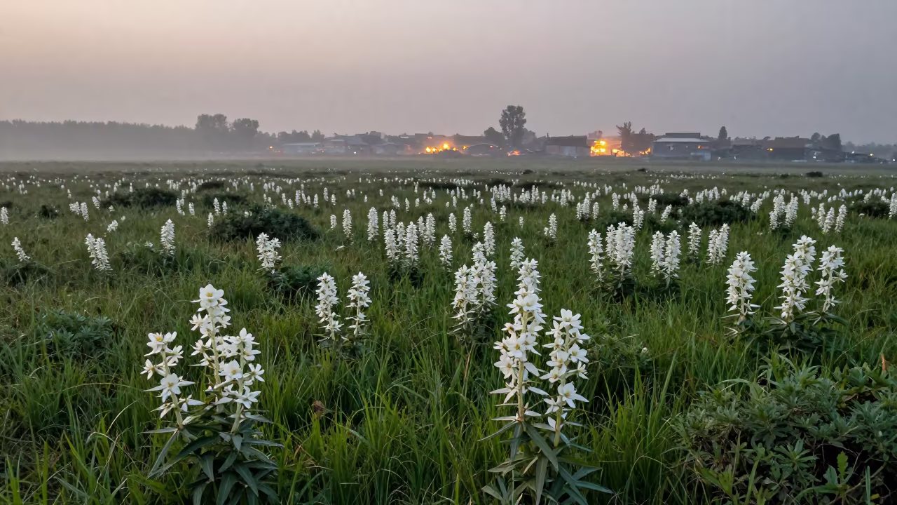 Edelweiss Meadow Misty Punjab Evening Glow in in Punjab