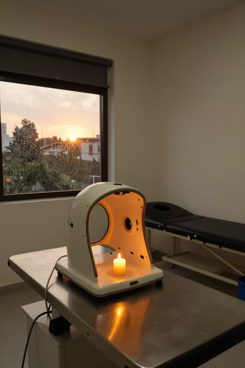 EEG Cap Drying Stand in Giza Clinic in inside a rehabilitation therapy room in Giza