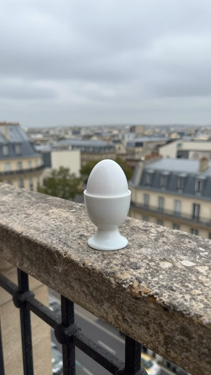 Egg Cup in Paris in in Paris, France
