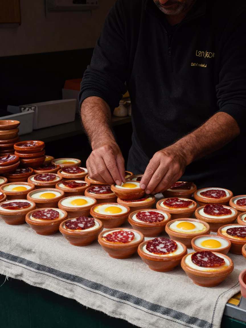 Egg Cups in Madrid in in Madrid, Spain