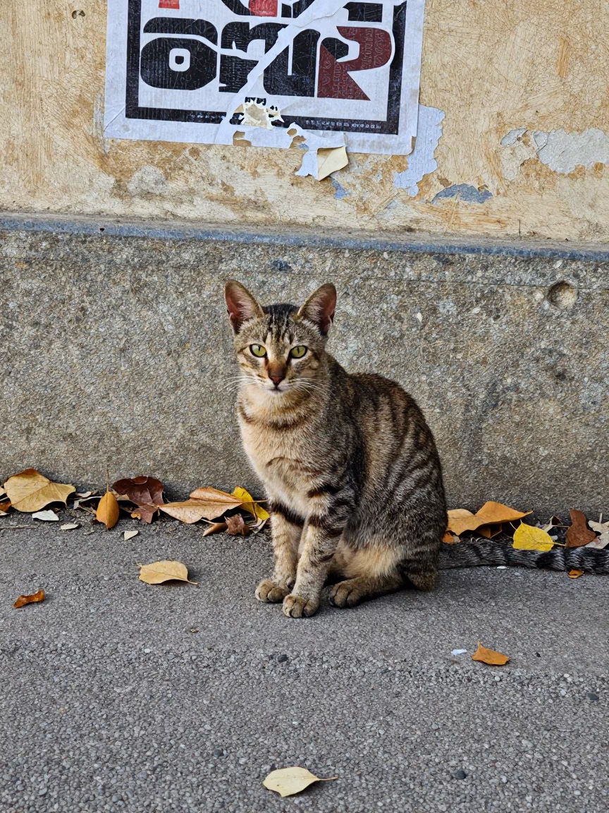 Egyptian Mau Portrait on Quiet Park Path in along a quiet park path with soft open shade and a clean background in Mashhad