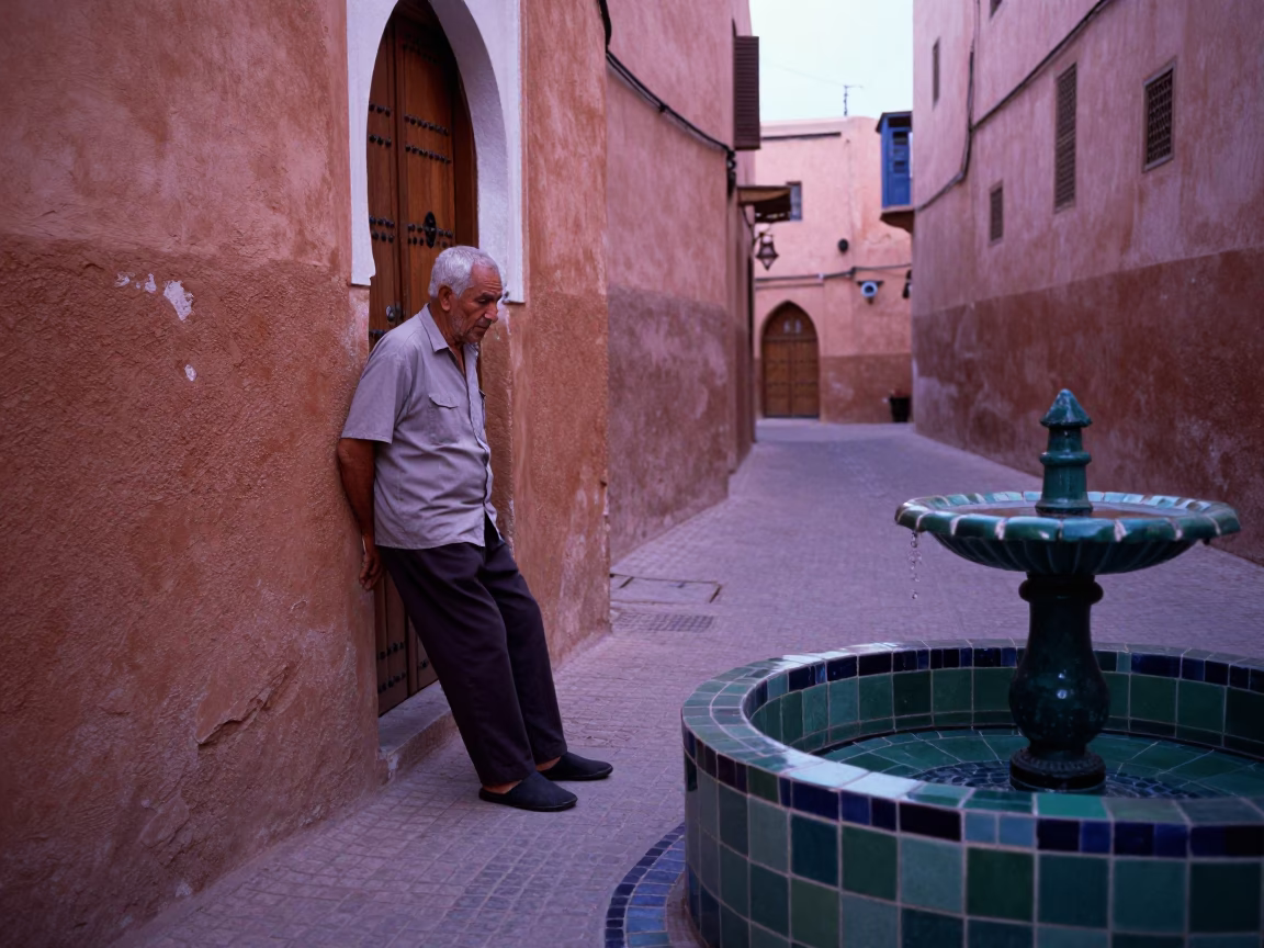 Elderly Man in Marrakech in in Marrakech, Morocco