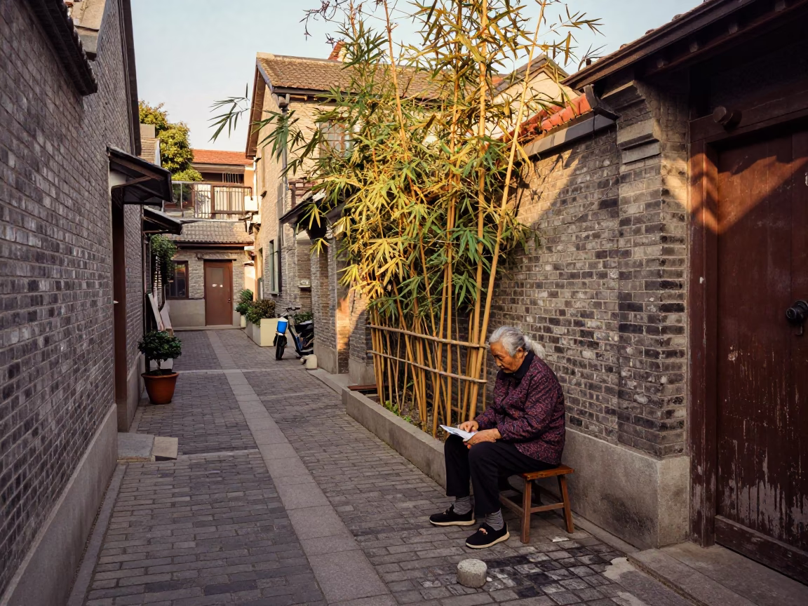 Elderly Resident in Shanghai in in Shanghai, China