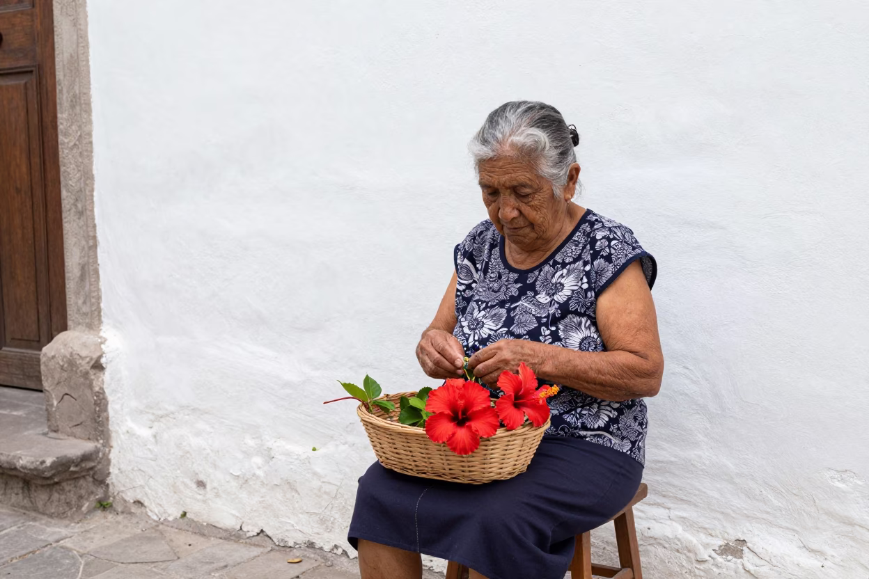 Elderly Woman in Quito in in Quito, Ecuador
