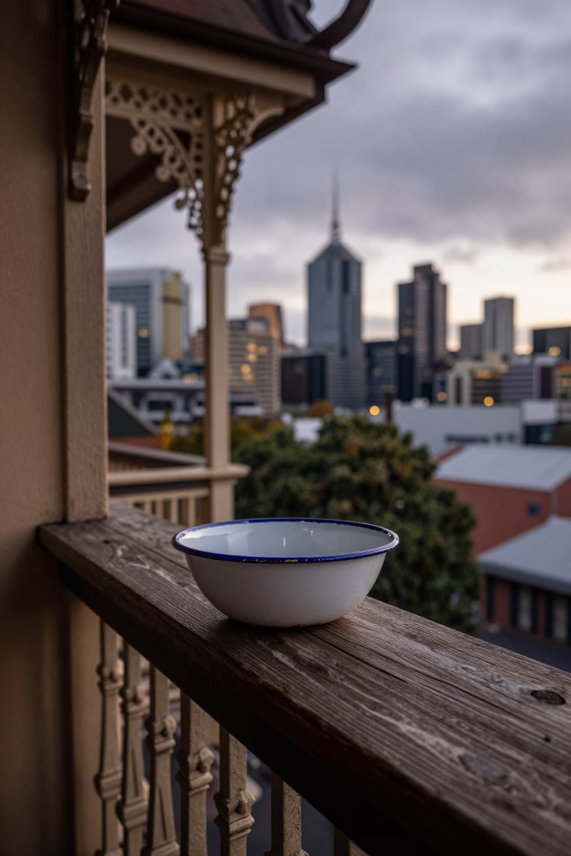 Enamel Bowl in Melbourne in in Melbourne, Australia