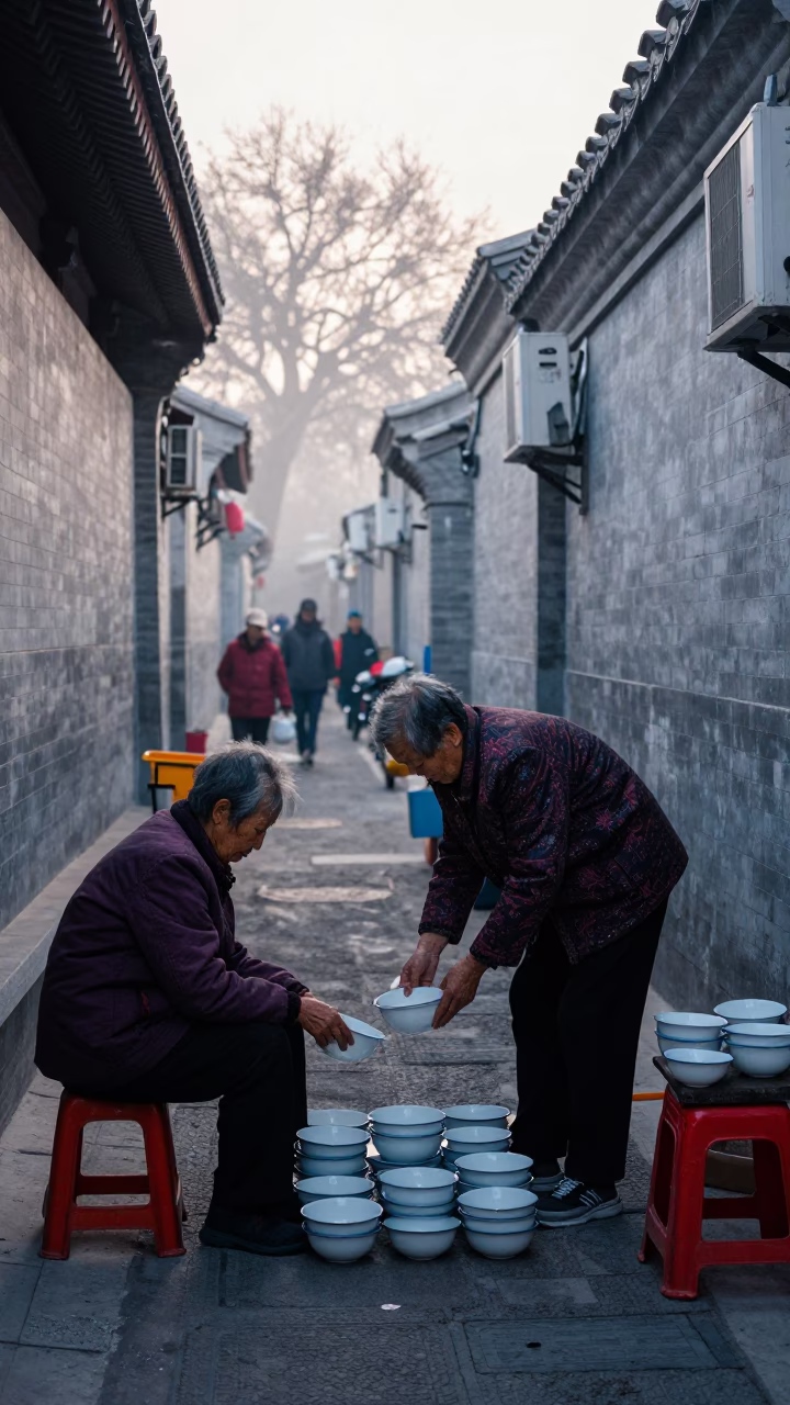 Enamel Bowls in Beijing in in Beijing, China