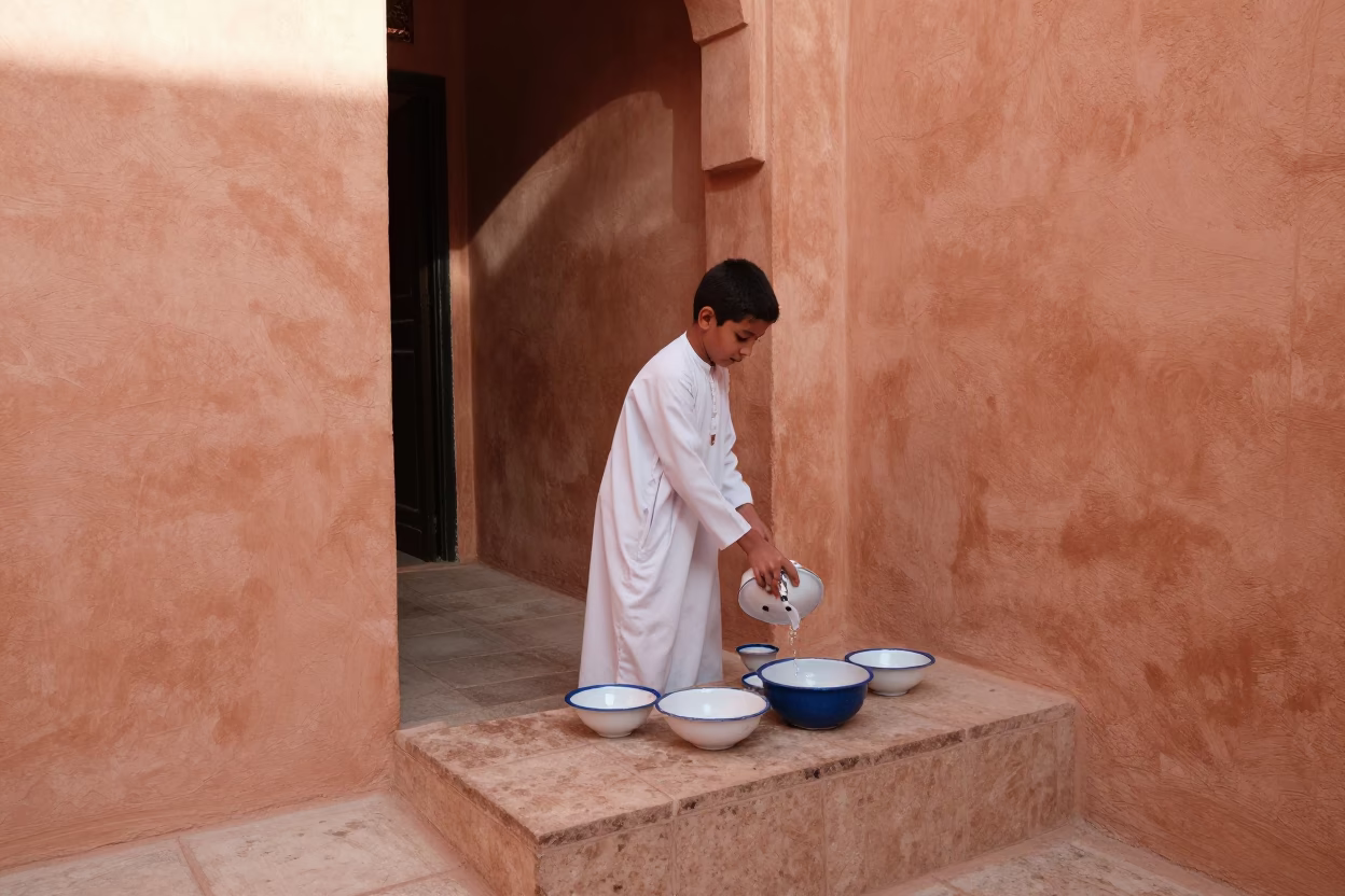 Enamel Bowls in Essaouira in in Essaouira, Morocco