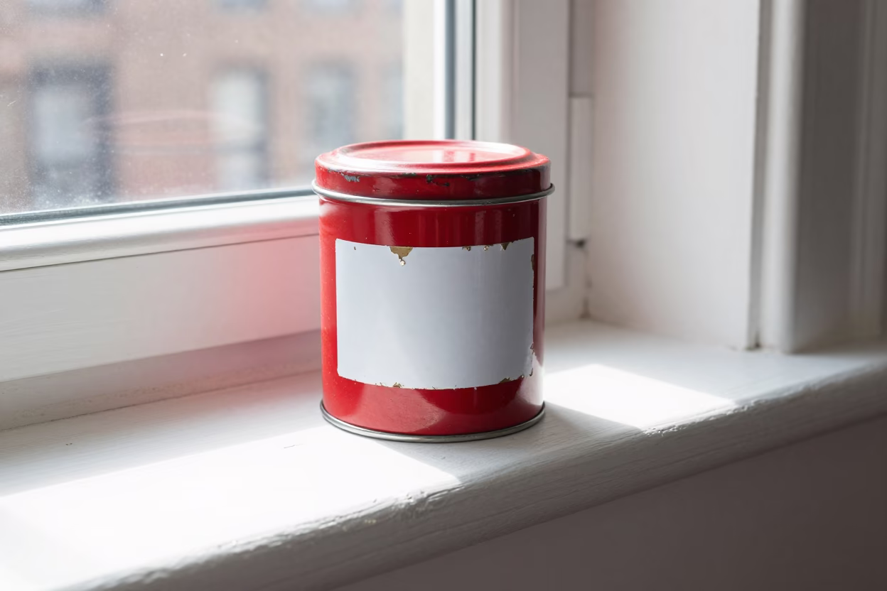 Enamel Coffee Tin in Chicago in in Chicago, United States