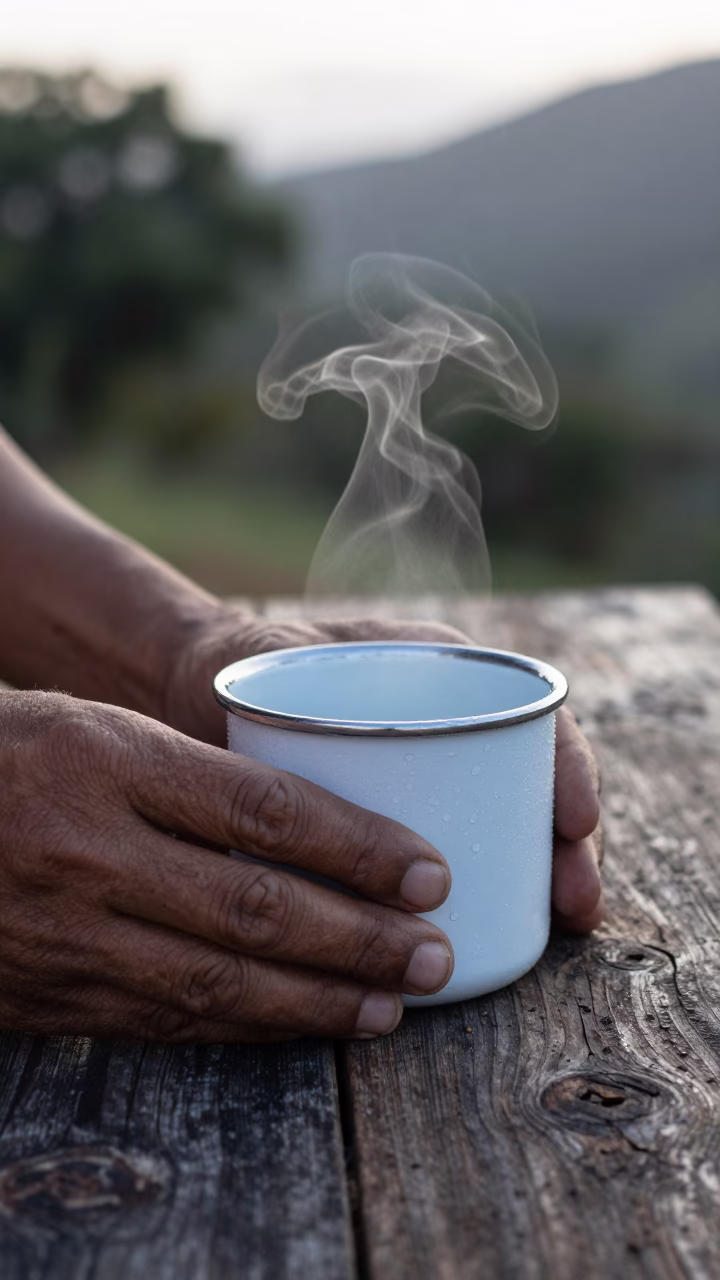 Enamel Cup in Salvador in in Salvador, Brazil