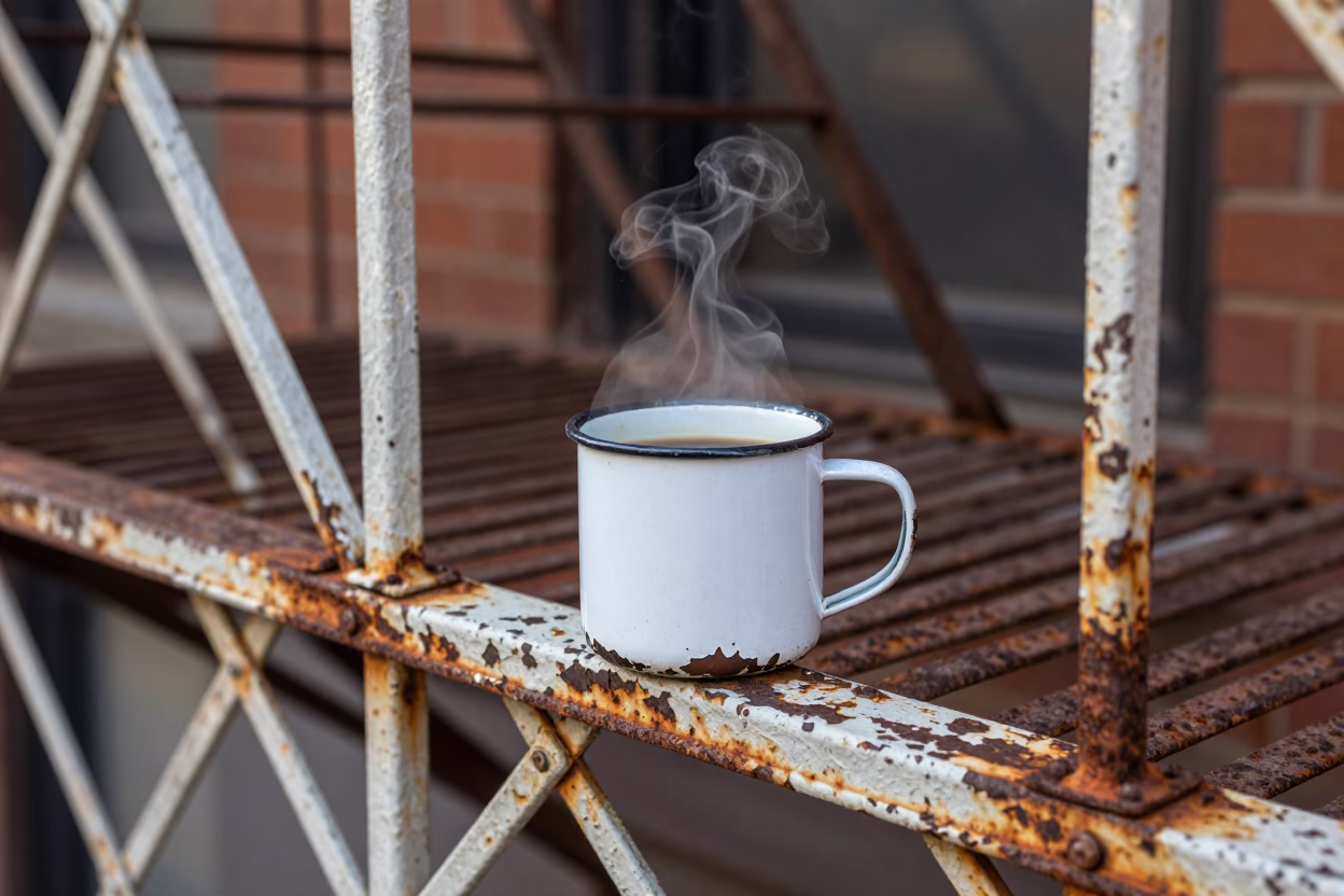 Enamel Mug in Philadelphia in in Philadelphia, United States