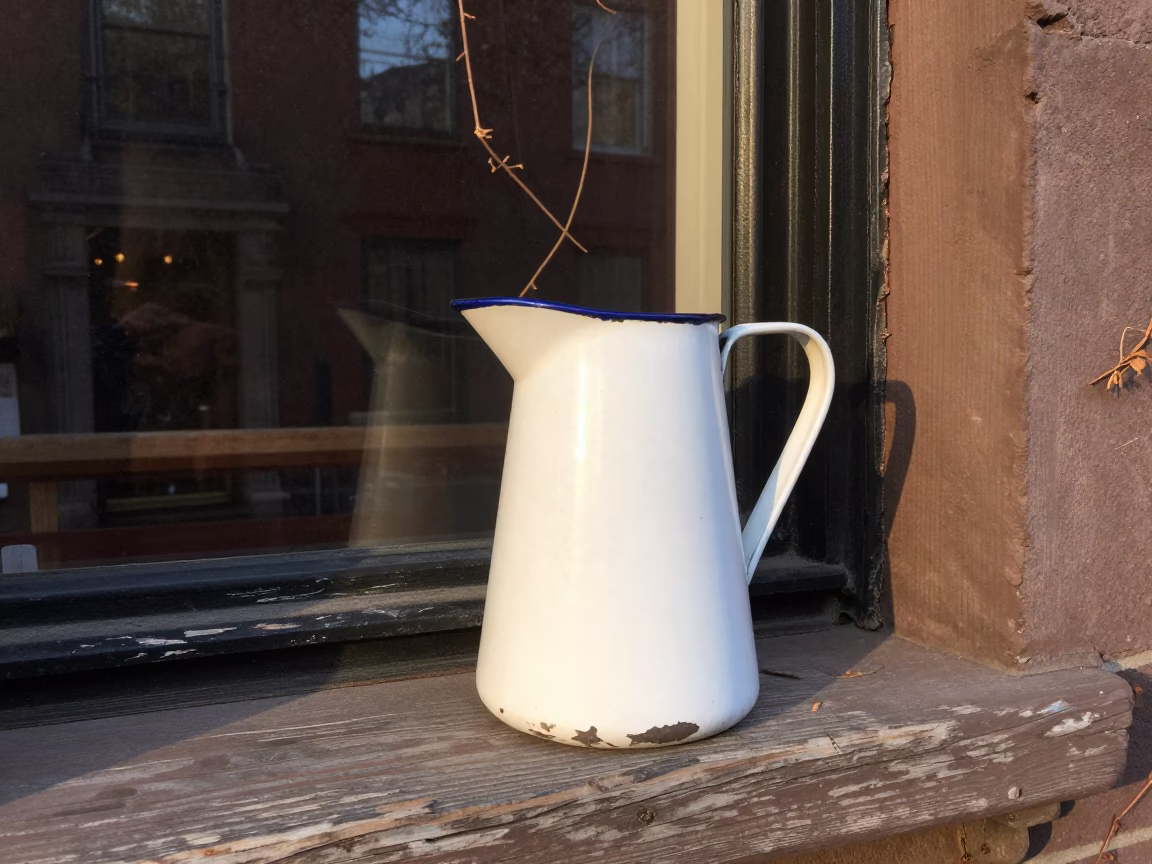 Enamel Pitcher in Boston in in Boston, United States