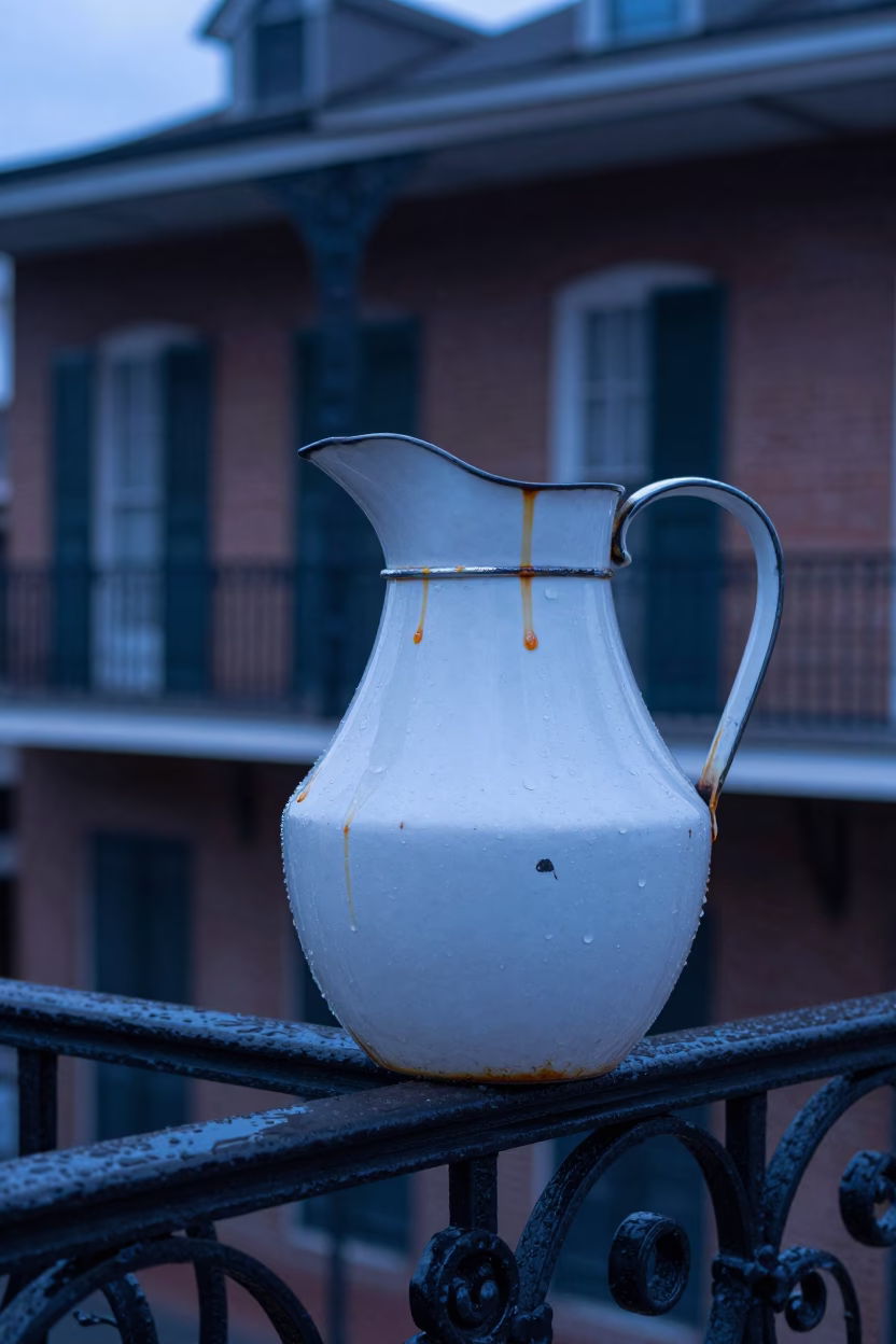 Enamel Pitcher in New Orleans in in New Orleans, United States
