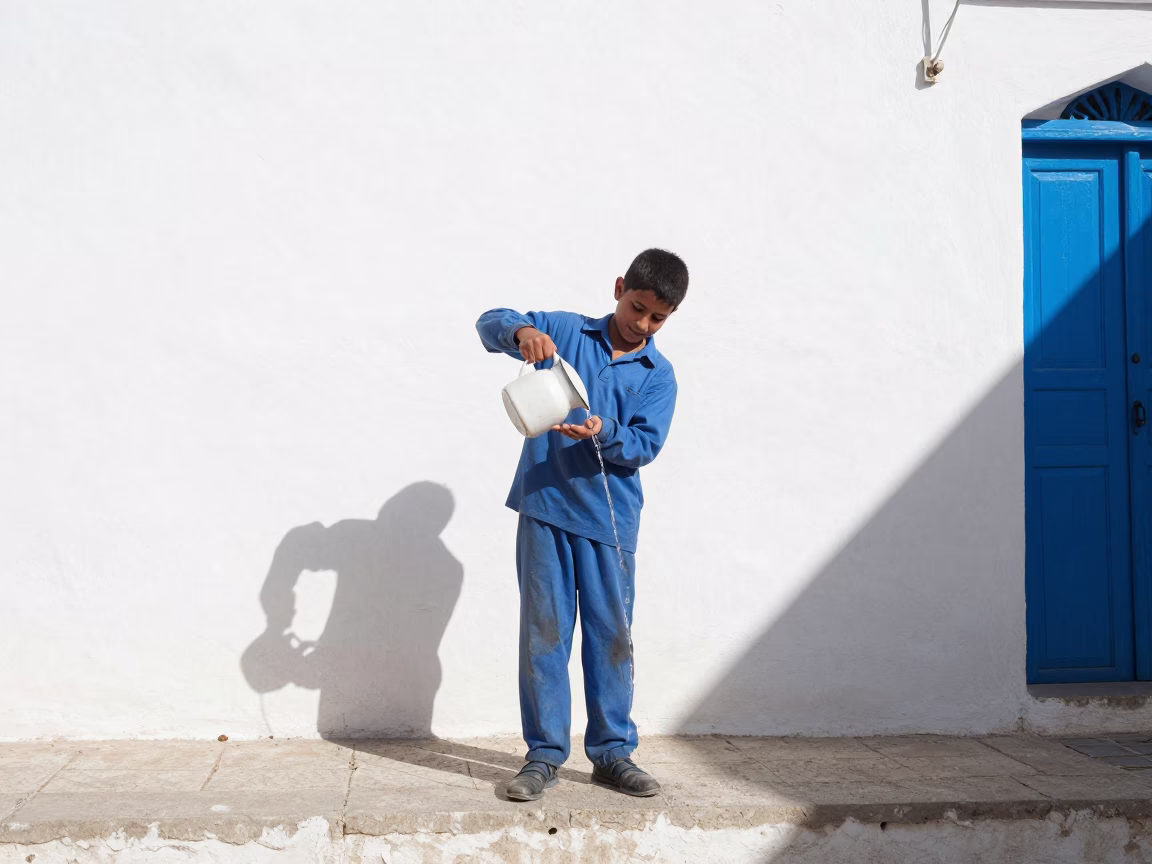 Enamel Pitcher in Tunis in in Tunis, Tunisia