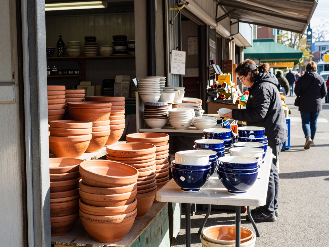 Enamel Surfaces at Late Morning Light in Seattle in in Seattle, Washington, United States